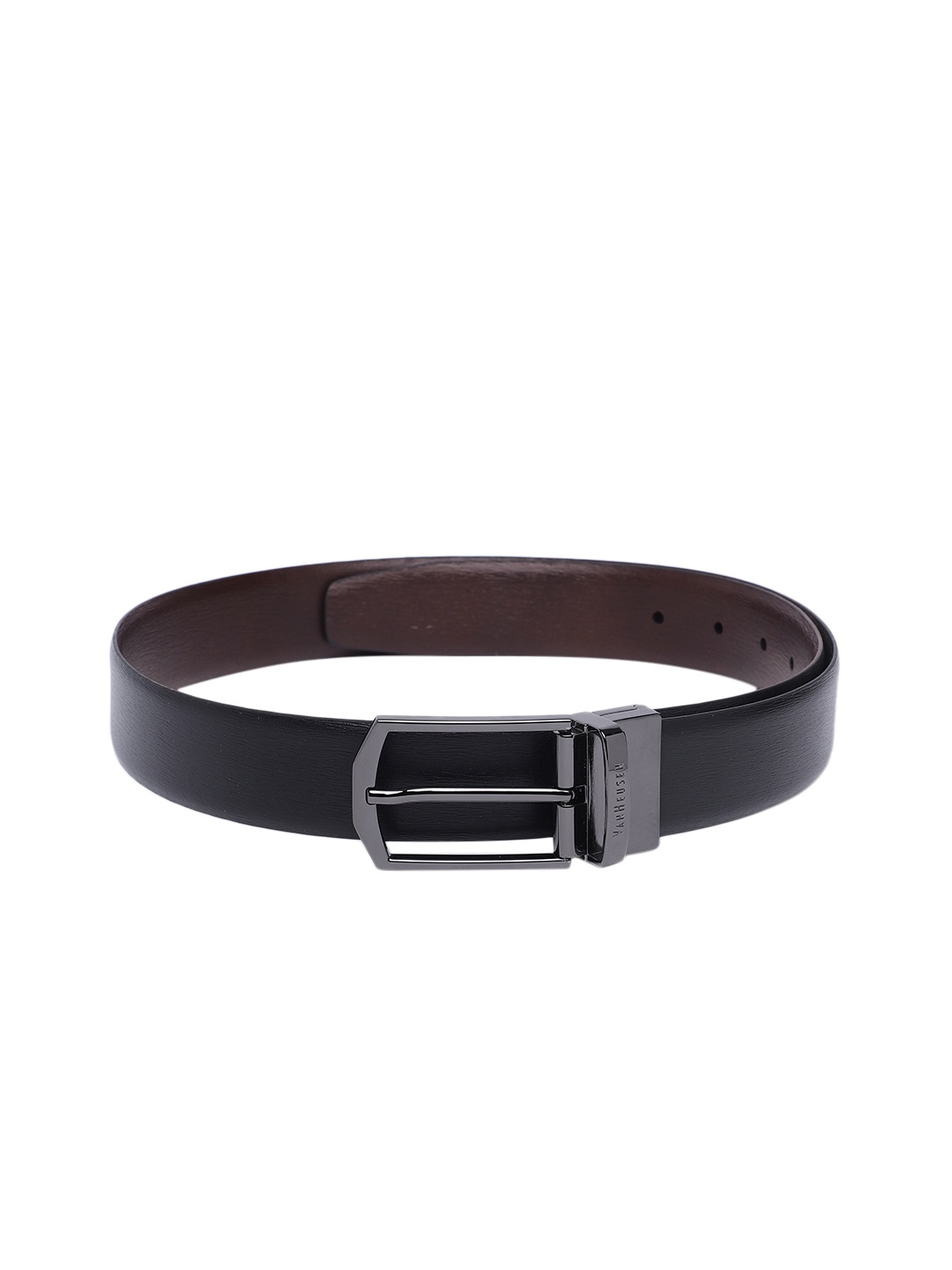 

Van Heusen Men Leather Reversible Formal Belt, Black