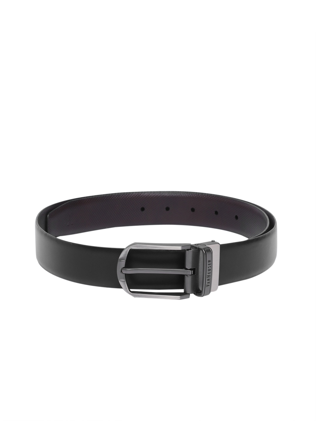 

Van Heusen Men Textured Leather Reversible Formal Belt, Black