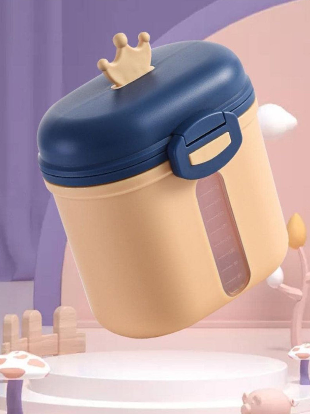 

GUCHIGU Portable Milk Powder Container With Spoon Set, Yellow