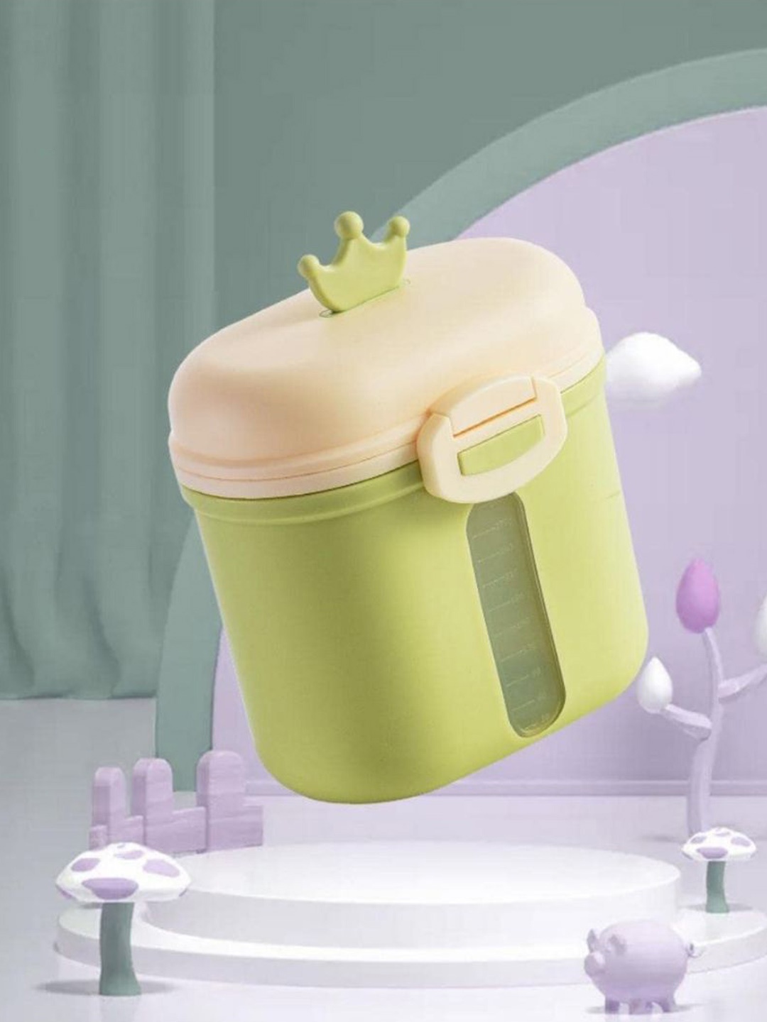

GUCHIGU Kids Green BPA Free Baby Portable Milk Powder Container with spoon