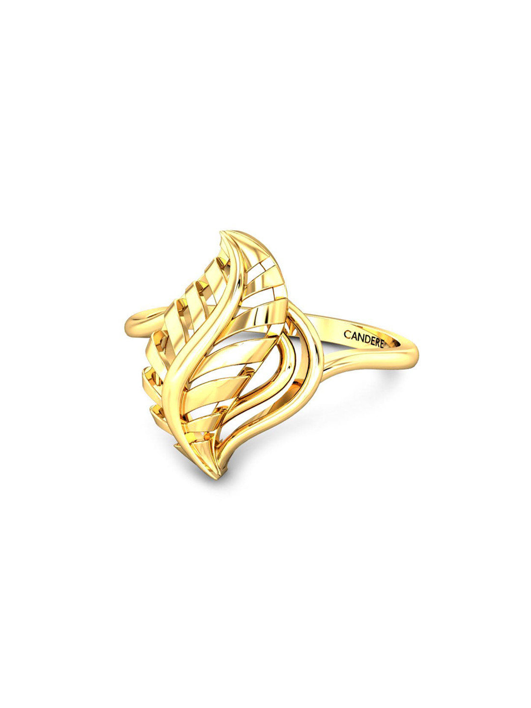 

CANDERE A KALYAN JEWELLERS COMPANY BIS Hallmark 18KT (750) Gold Finger Ring-2.26gm