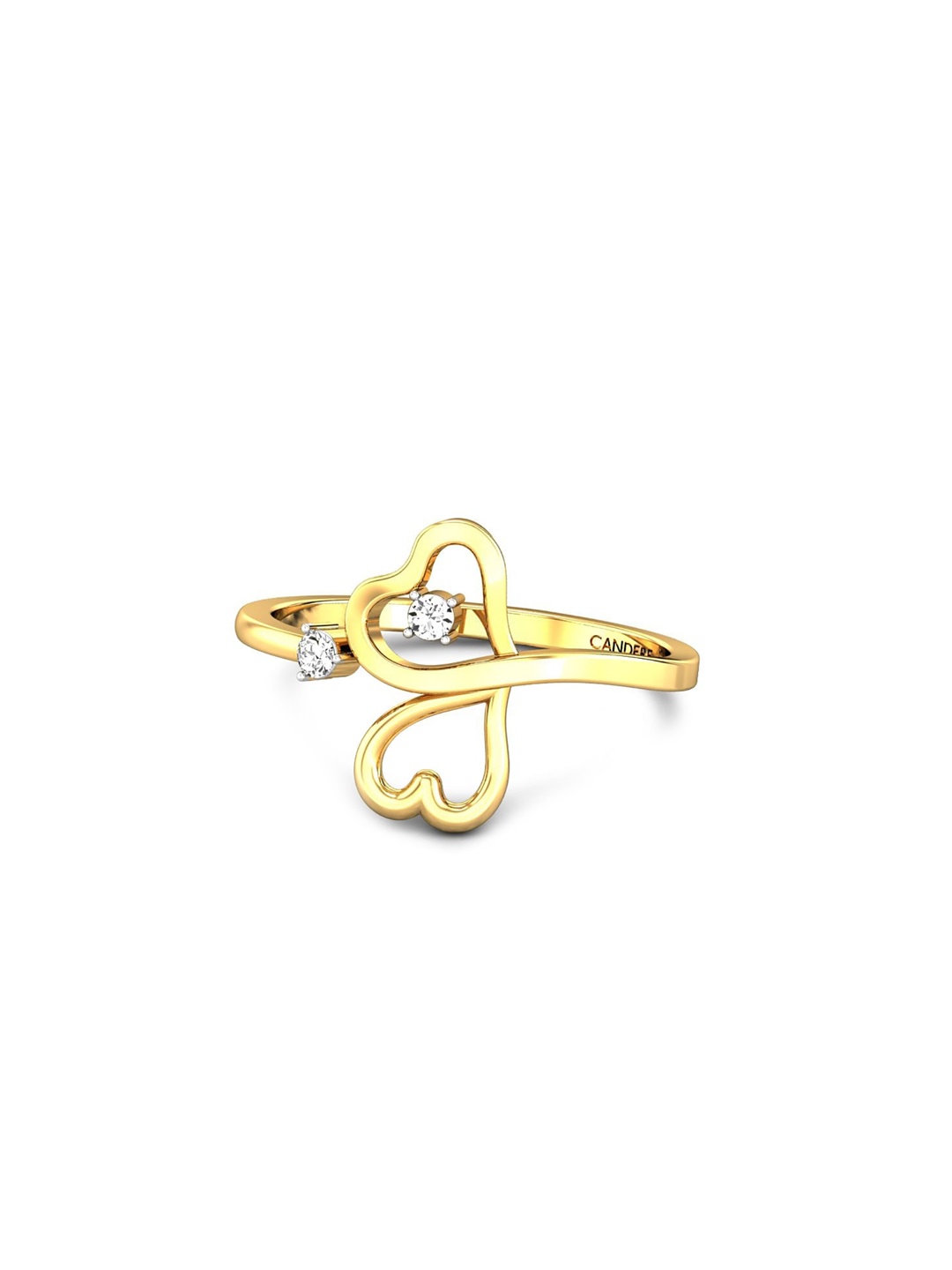 

CANDERE A KALYAN JEWELLERS COMPANY 22KT (916) Gold Cubic Zirconia Finger Ring-2.48 gm