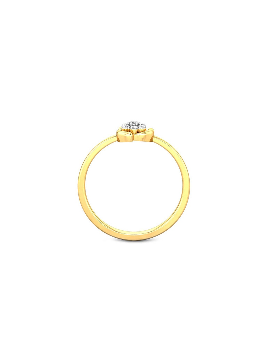 

CANDERE A KALYAN JEWELLERS COMPANY 22KT (916) CZ Studded Gold Finger Ring-1.8gm