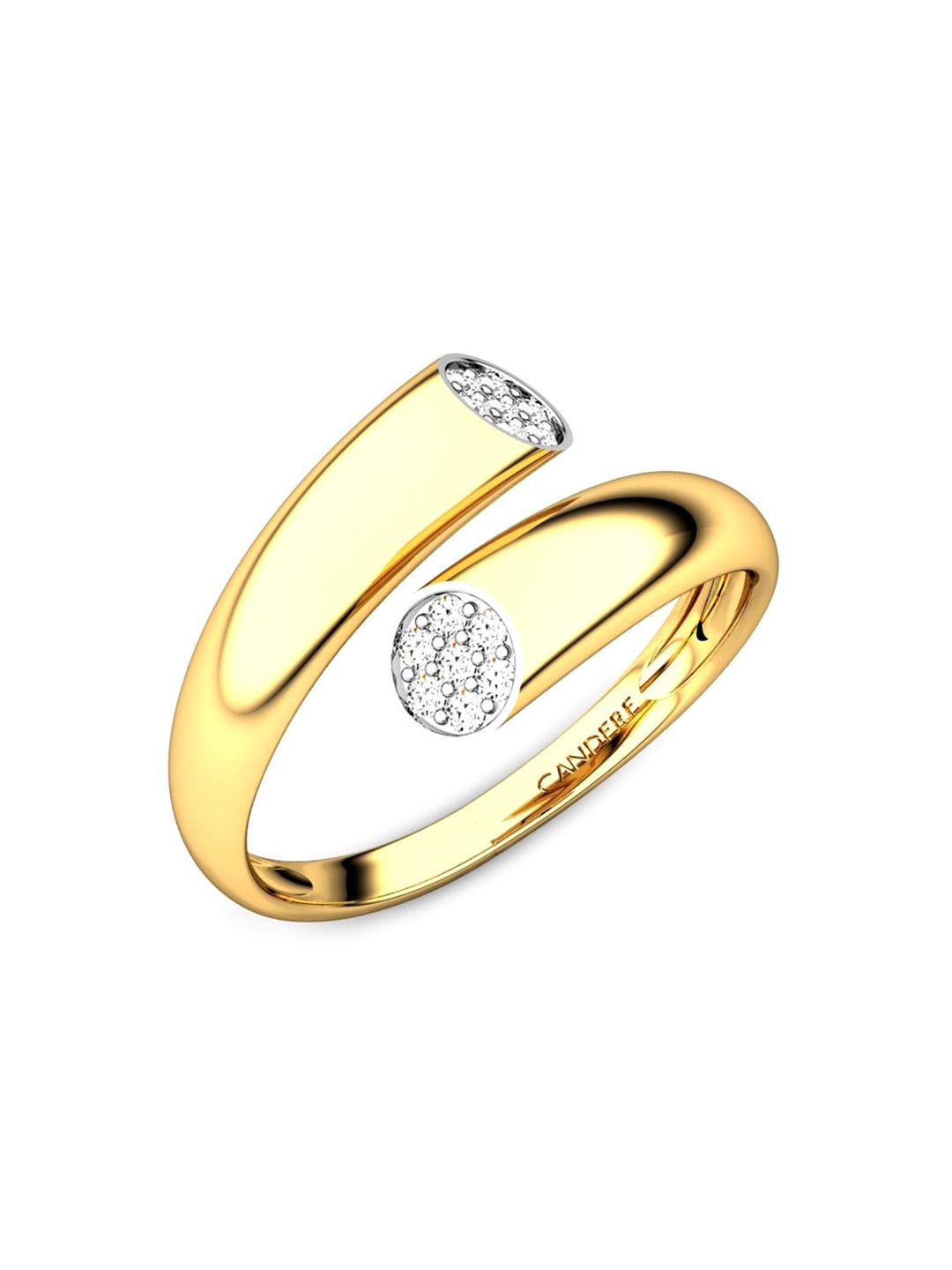 

CANDERE A KALYAN JEWELLERS COMPANY BIS Hallmark 22KT (916) Gold CZ Studded Ring-3.0gm