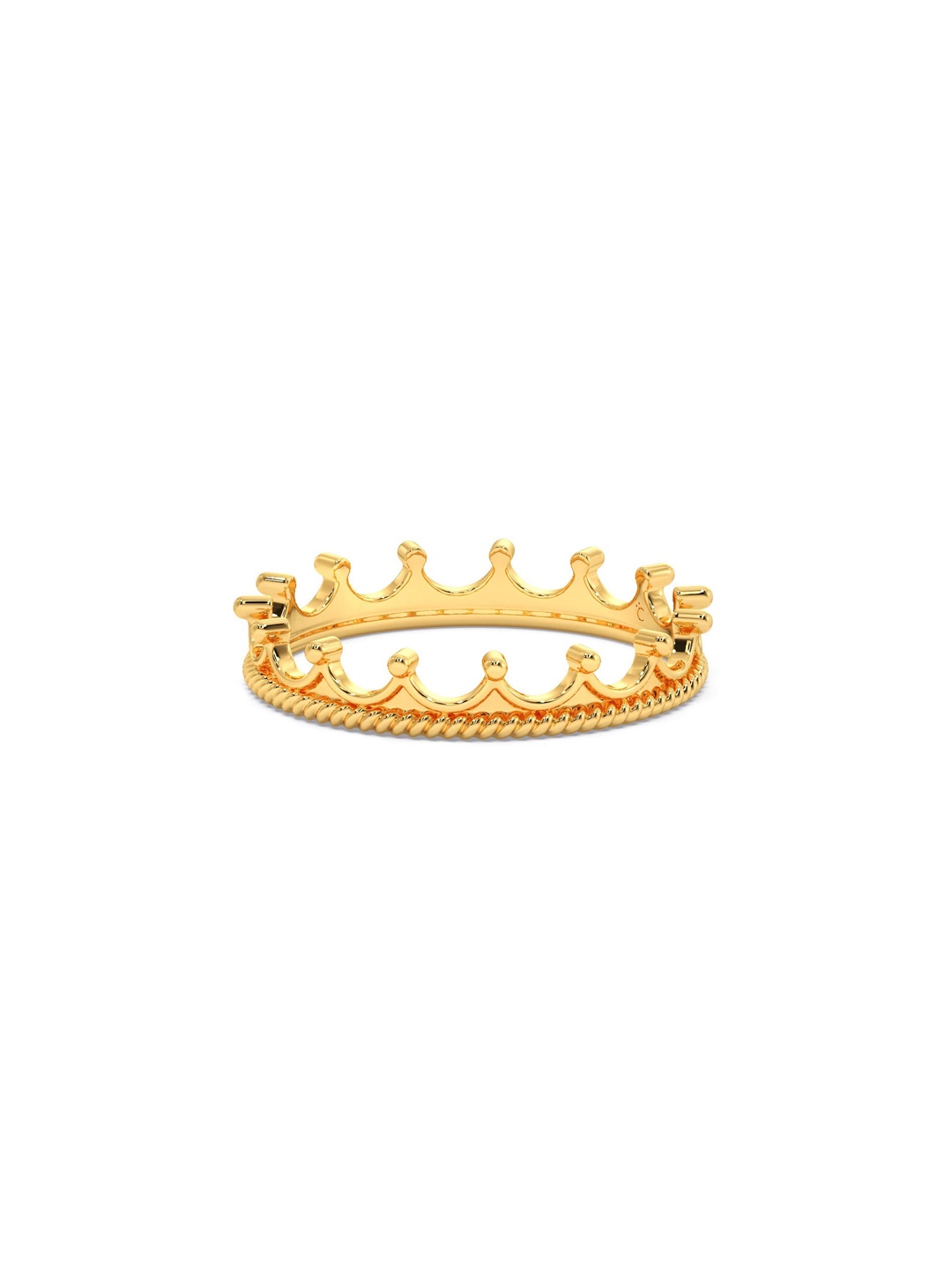 

CANDERE A KALYAN JEWELLERS COMPANY BIS Hallmark 14KT (585) Gold Finger Ring-1.2 gm