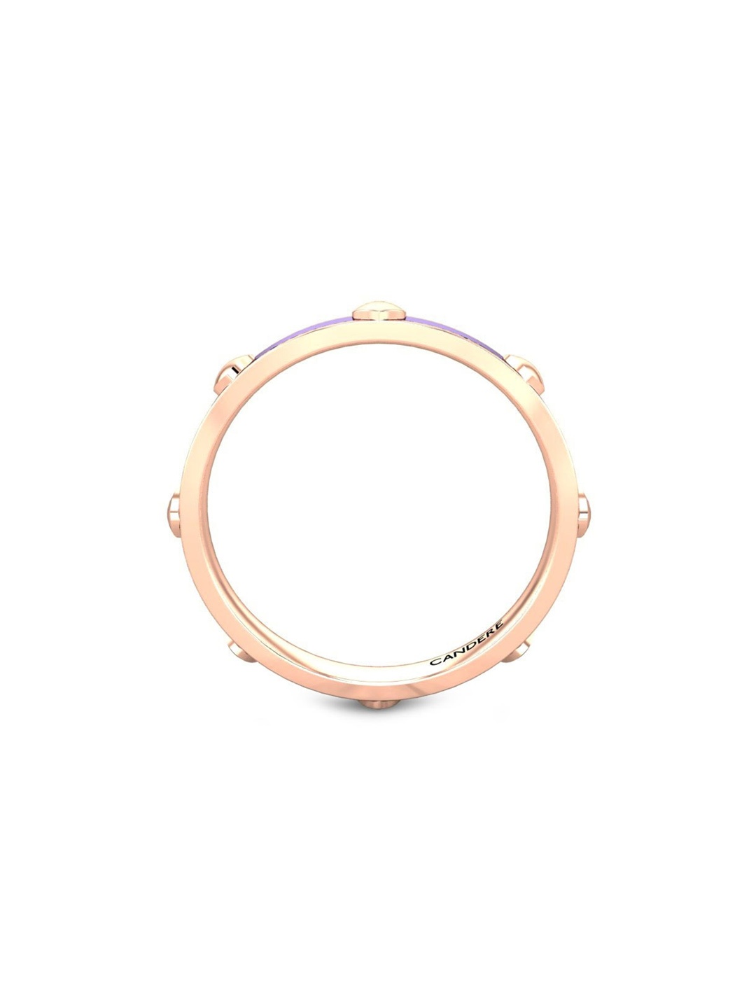 

CANDERE A KALYAN JEWELLERS COMPANY BIS Hallmark 14KT (585) Rose Gold Ring-1.22gm
