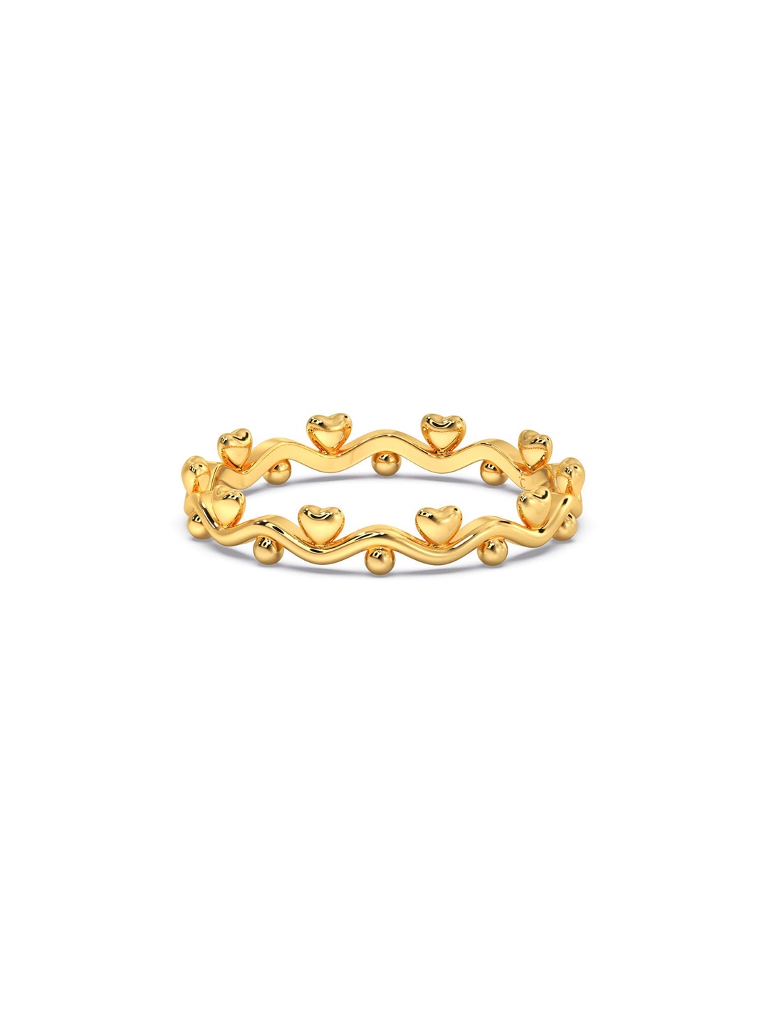 

CANDERE A KALYAN JEWELLERS COMPANY BIS Hallmark 14KT (585) Gold Finger Ring-1.16 gm