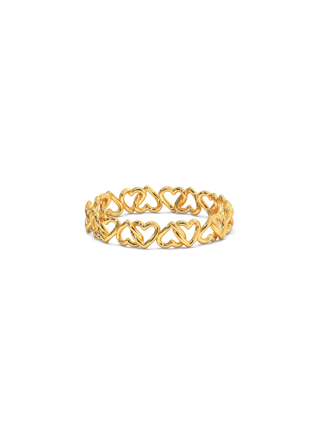 

CANDERE A KALYAN JEWELLERS COMPANY BIS Hallmark 14KT (585) Gold Finger Ring-1.36 gm