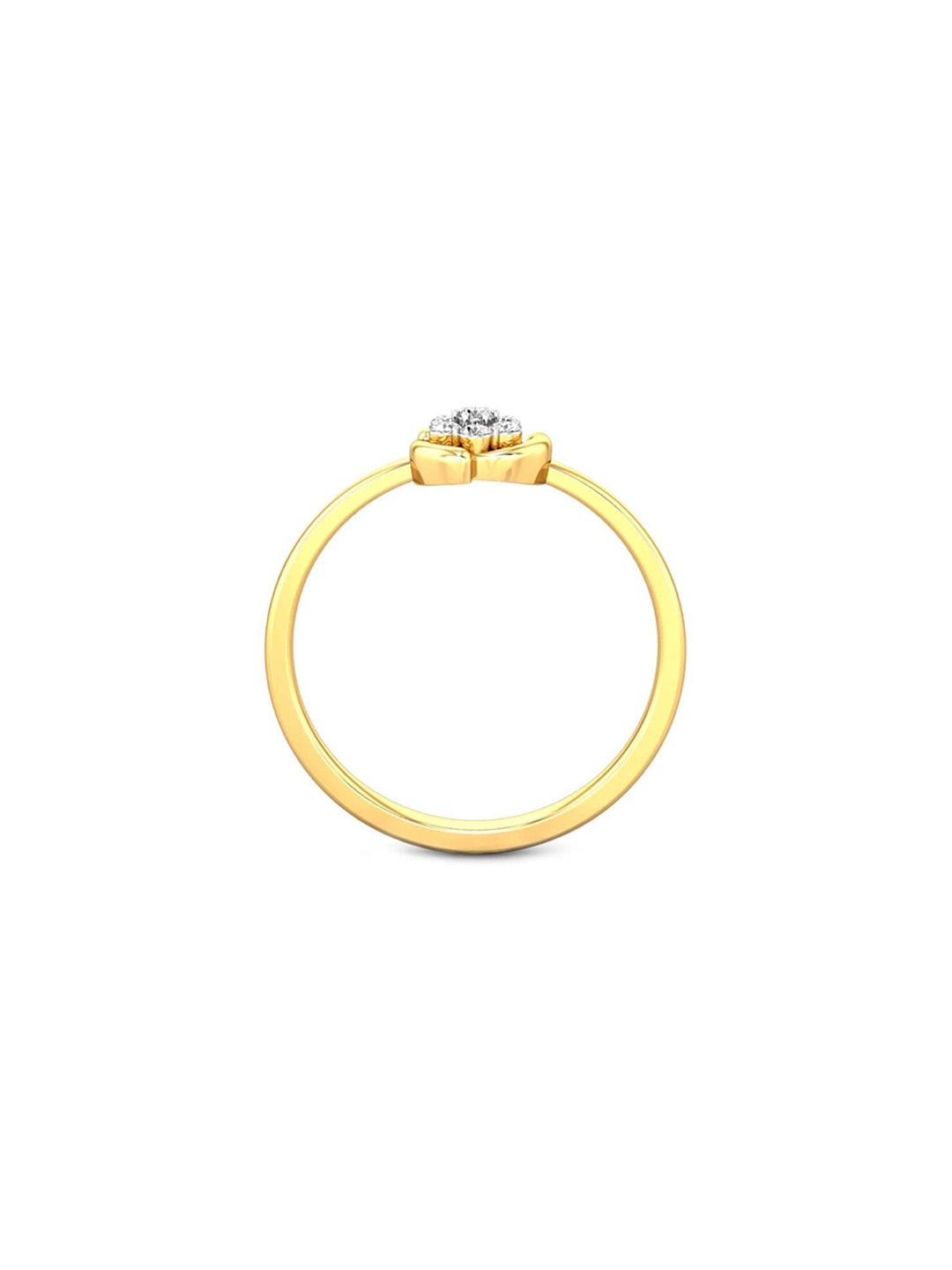 

CANDERE A KALYAN JEWELLERS COMPANY BIS Hallmark 18KT(750) Gold CZ Studded Ring -1.57gm