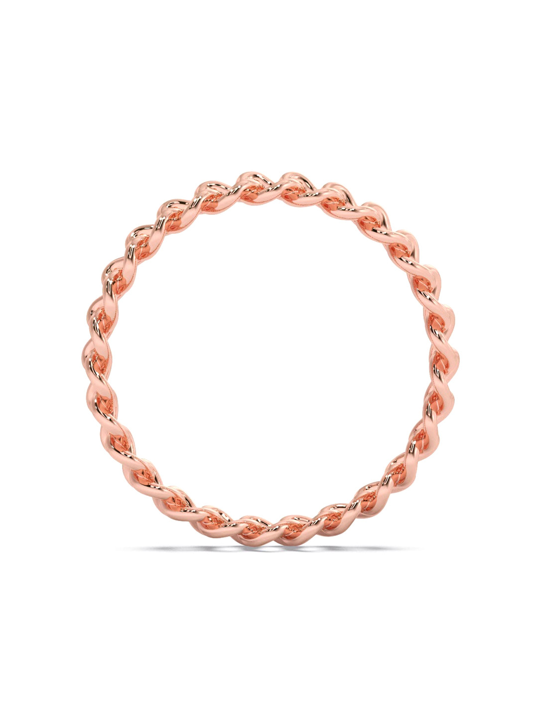 

CANDERE A KALYAN JEWELLERS COMPANY BIS Hallmark 14KT (585) Rose Gold Finger Ring-1.05 gm