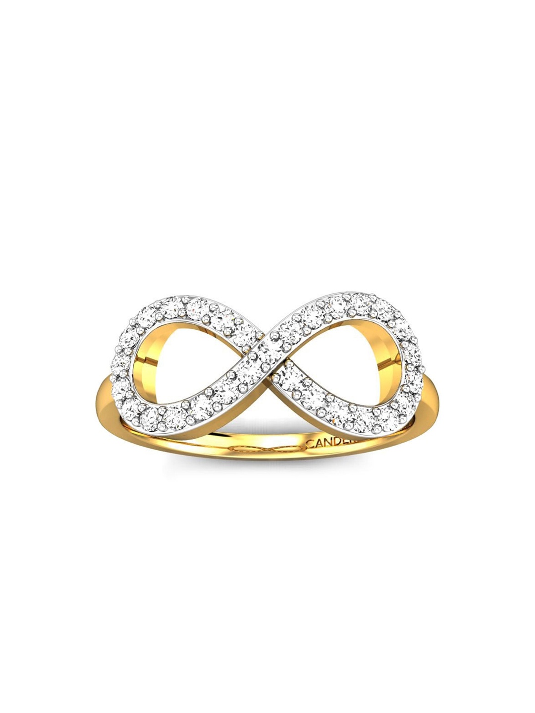 

CANDERE A KALYAN JEWELLERS COMPANY 22KT (916) Gold Cubic Zirconia Finger Ring-2.15 gm