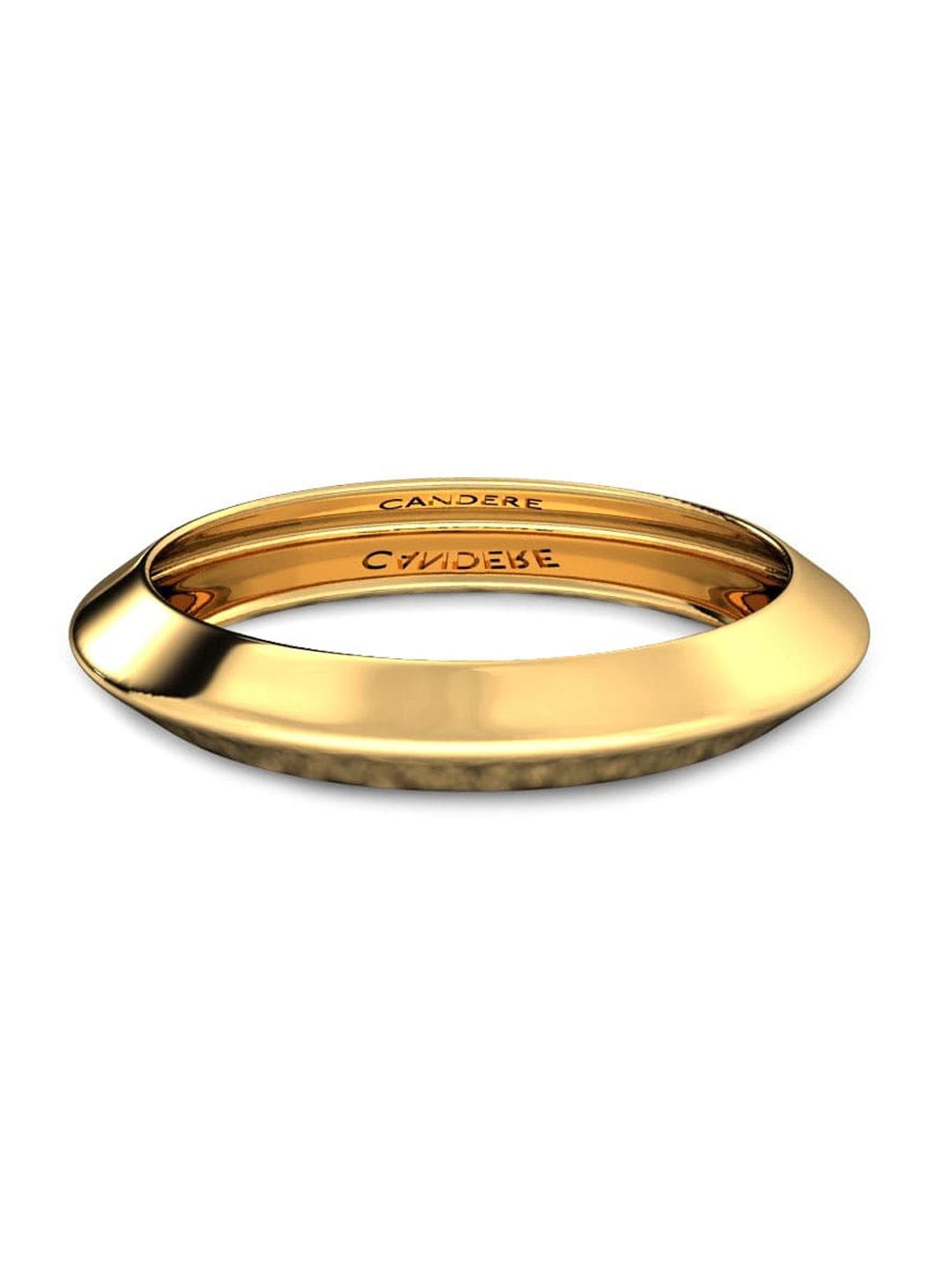 

CANDERE A KALYAN JEWELLERS COMPANY 18KT (750) BIS Hallmark Gold Finger Ring-1.24gm