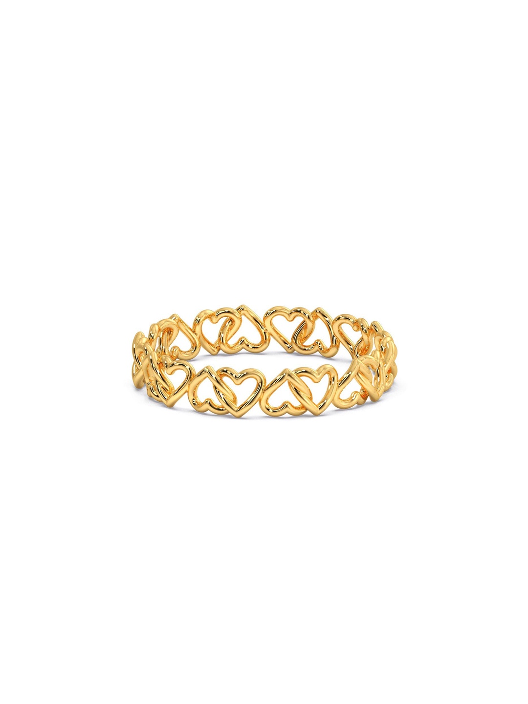 

CANDERE A KALYAN JEWELLERS COMPANY BIS Hallmark 14KT (585) Gold Finger Ring-1.3 gm