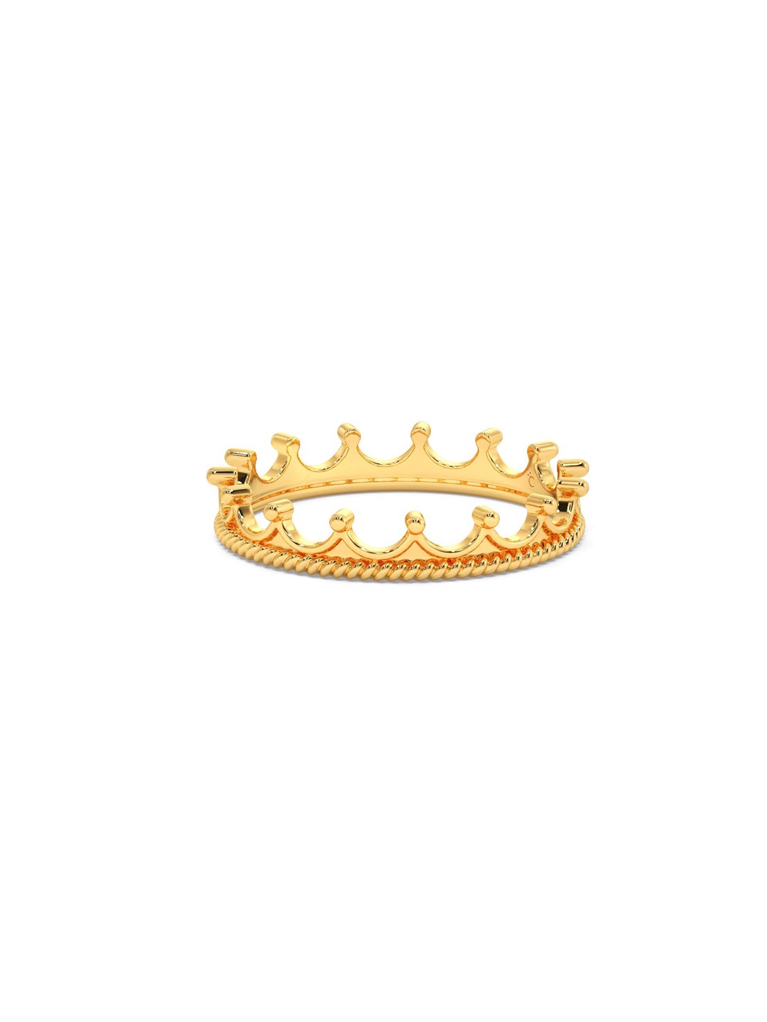 

CANDERE A KALYAN JEWELLERS COMPANY BIS Hallmark 14KT (585) Gold Finger Ring-1.13 gm