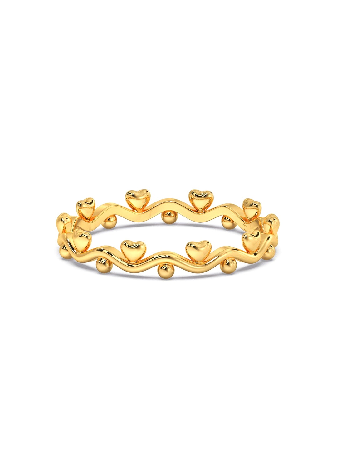 

CANDERE A KALYAN JEWELLERS COMPANY BIS Hallmark 18KT (750) Gold Band Ring-1.54 gm