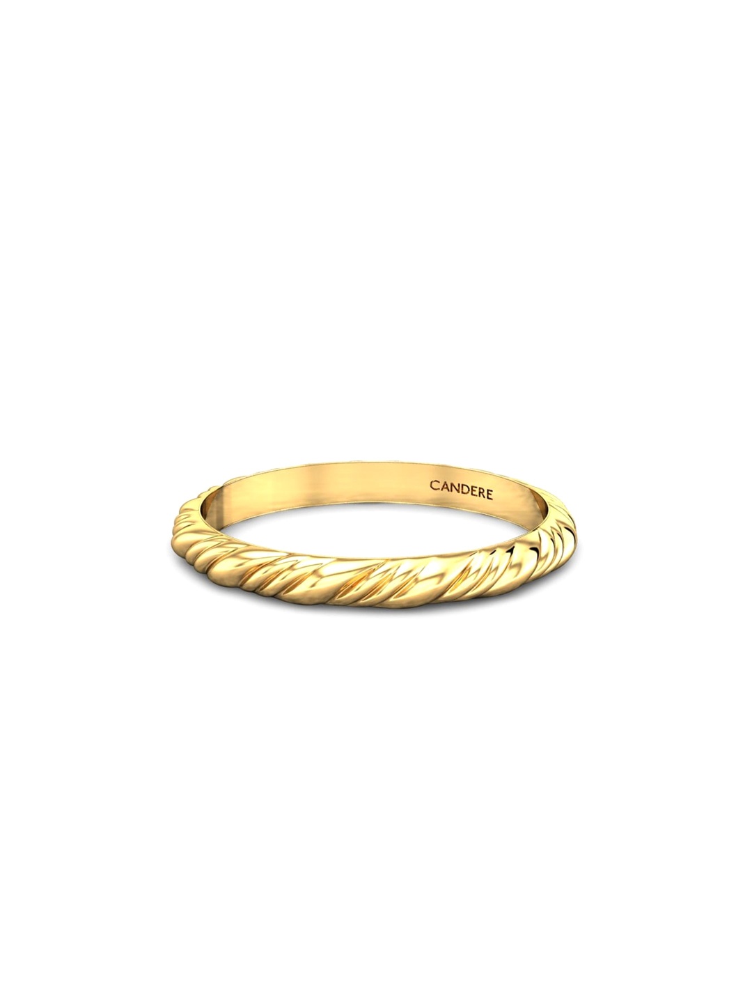 

CANDERE A KALYAN JEWELLERS COMPANY 18KT (750) BIS Hallmark Gold Finger Ring-1.74gm