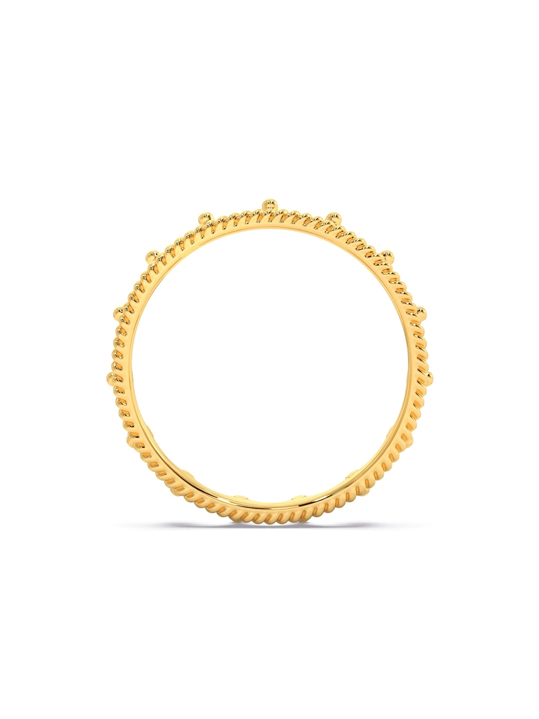 

CANDERE A KALYAN JEWELLERS COMPANY BIS Hallmark 14KT (585) Gold Finger Ring-1.27gm