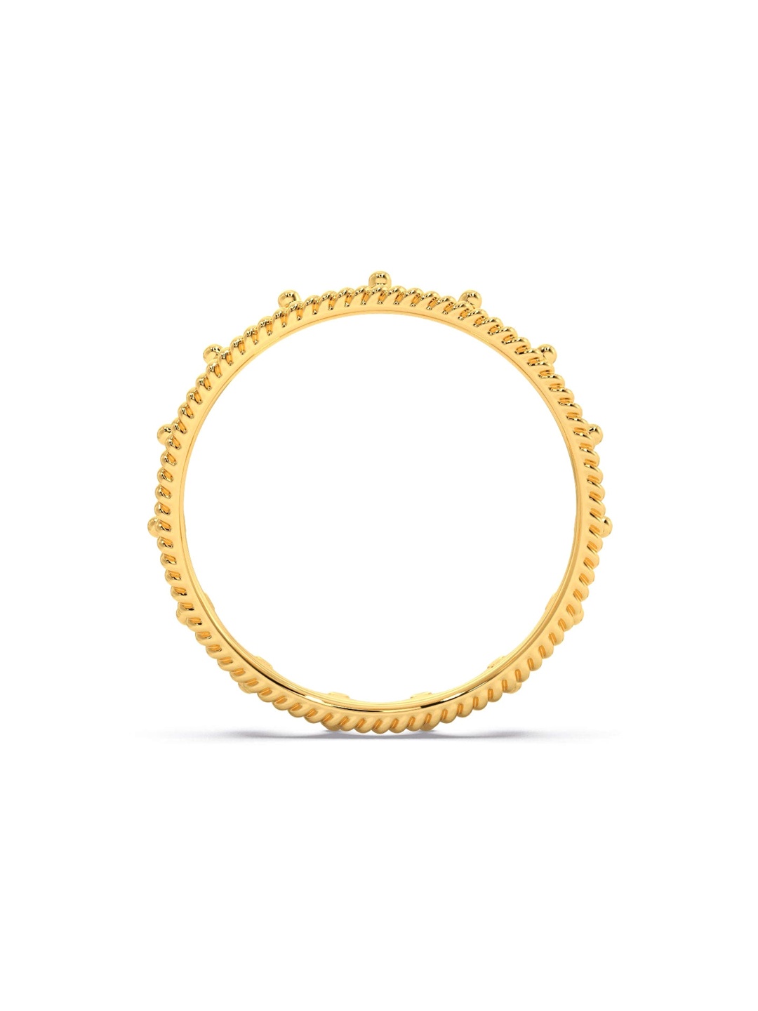 

CANDERE A KALYAN JEWELLERS COMPANY BIS Hallmark 14KT (585) Gold Finger Ring-1.17 gm