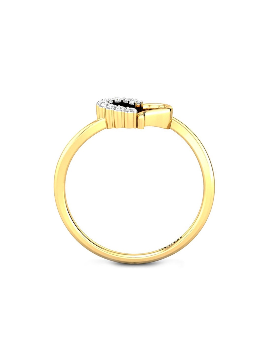 

CANDERE A KALYAN JEWELLERS COMPANY BIS Hallmark 22KT(916) Gold CZ Studded Ring-1.93gm