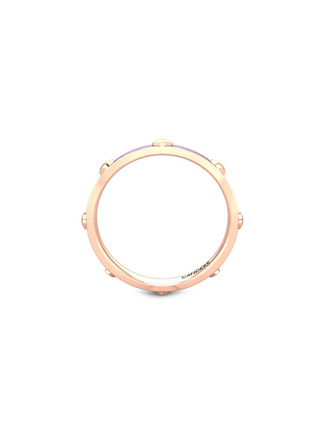 

CANDERE A KALYAN JEWELLERS COMPANY BIS Hallmark 14KT (585) Rose Gold Finger Ring-1.18 gm