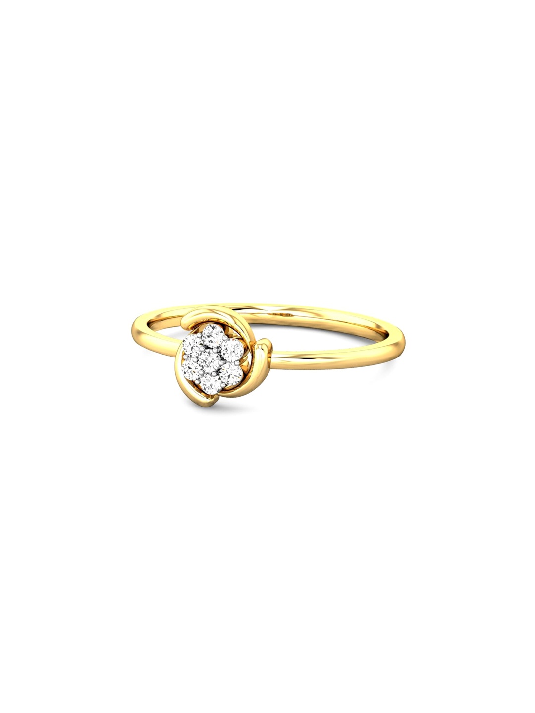 

CANDERE A KALYAN JEWELLERS COMPANY 22KT (916) Gold Cubic Zirconia Studded Ring-1.83 gm
