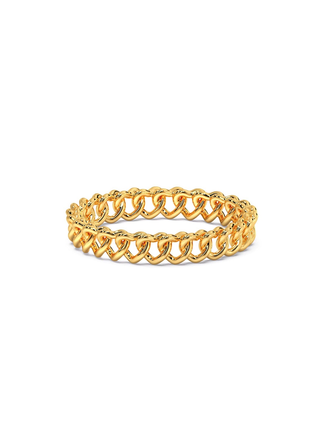 

CANDERE A KALYAN JEWELLERS COMPANY BIS Hallmark 14KT (585) Gold Band Ring-1.1 gm