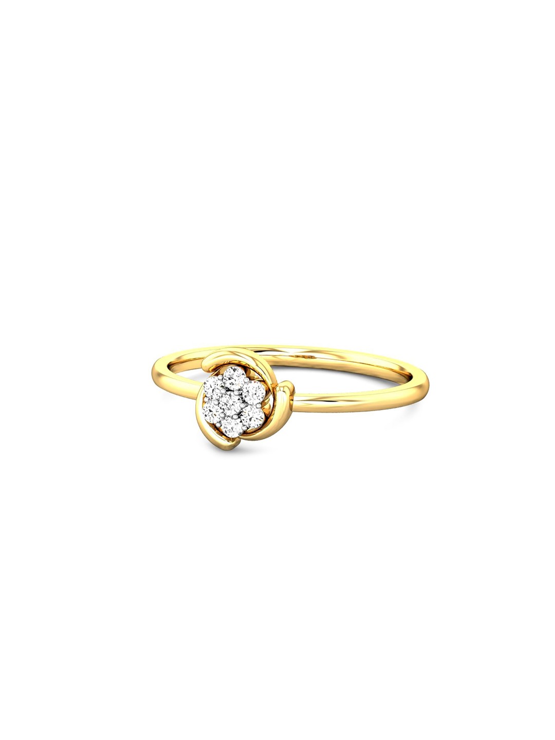 

CANDERE A KALYAN JEWELLERS COMPANY 22KT (916) Gold Cubic Zirconia Studded Ring-2.25gm