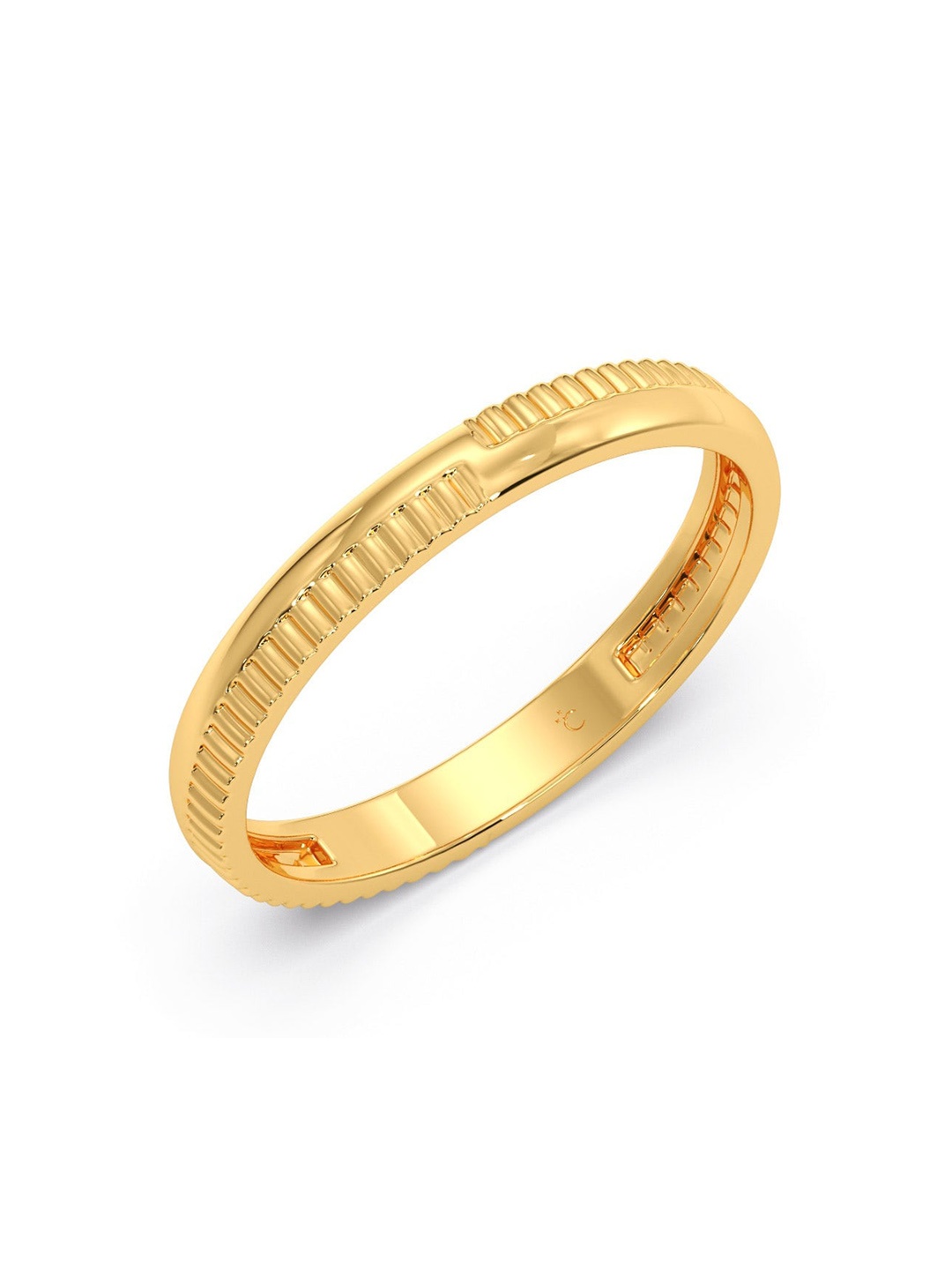 

CANDERE A KALYAN JEWELLERS COMPANY 18KT (750) BIS Hallmark Gold Finger Ring-1.68gm