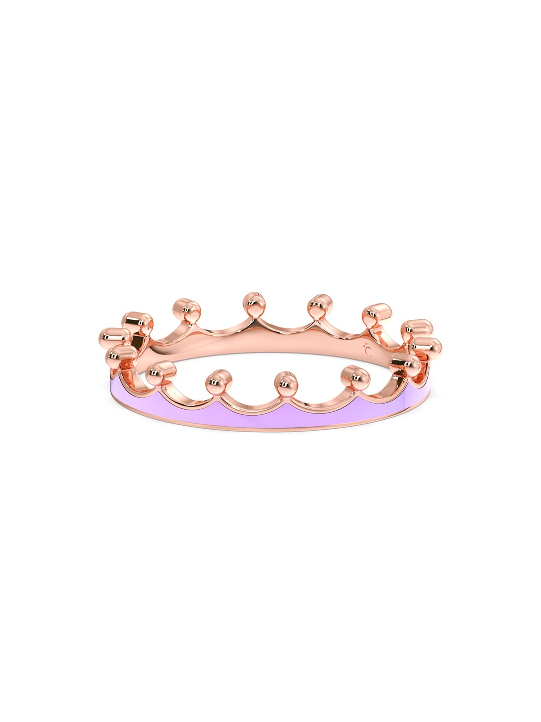 

CANDERE A KALYAN JEWELLERS COMPANY 14KT (585) Rose Gold Finger Ring- 0.98gm