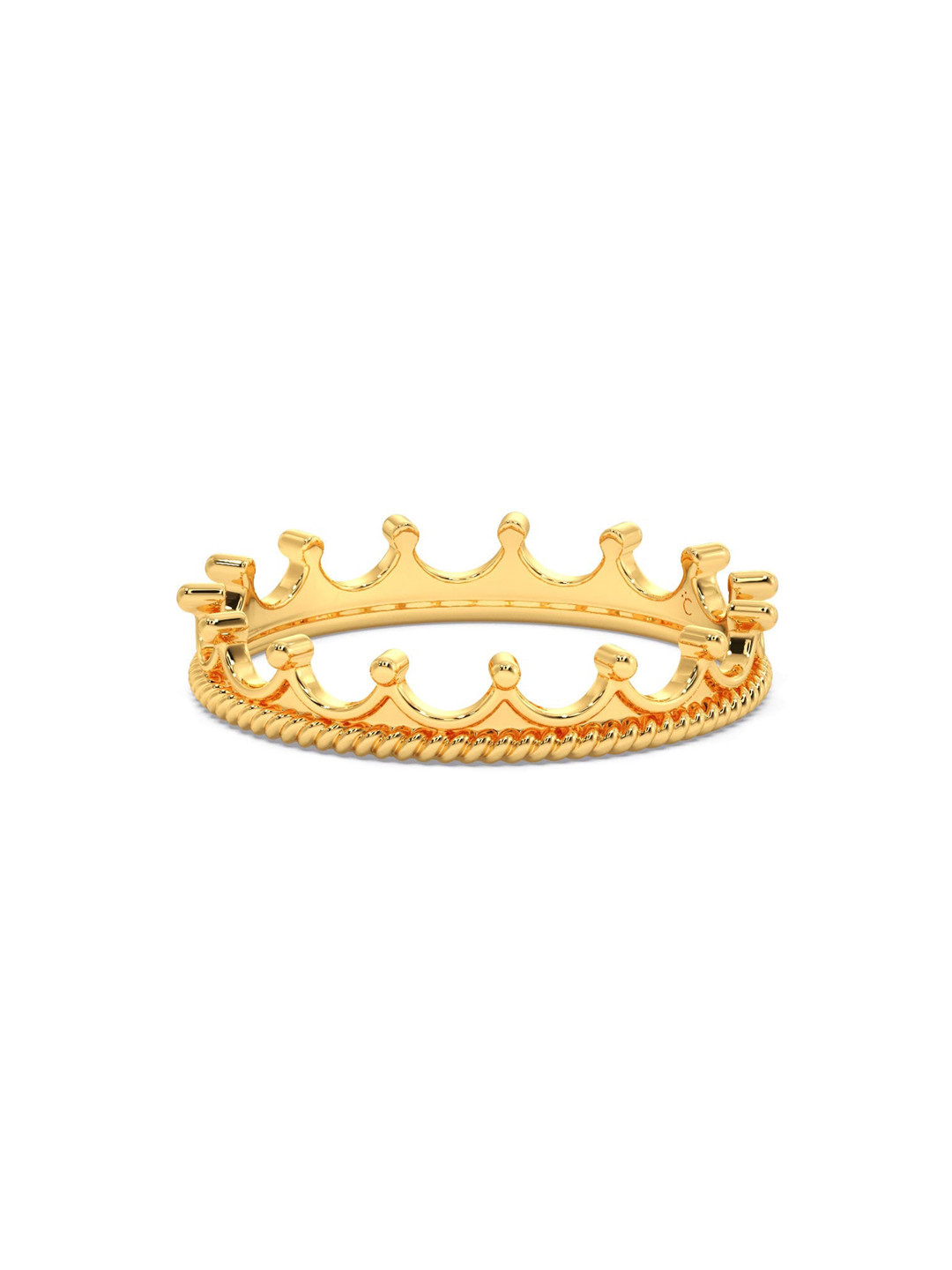 

CANDERE A KALYAN JEWELLERS COMPANY BIS Hallmark 14KT (585) Gold CZ-Studded Ring-1.41gm