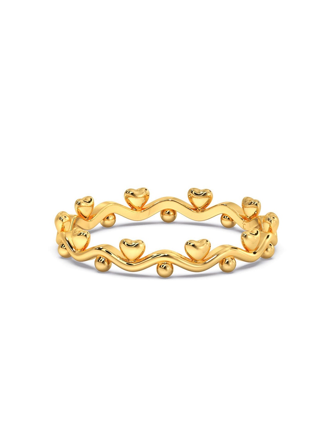 

CANDERE A KALYAN JEWELLERS COMPANY BIS Hallmark 14KT (585) Gold Finger Ring-1.36gm