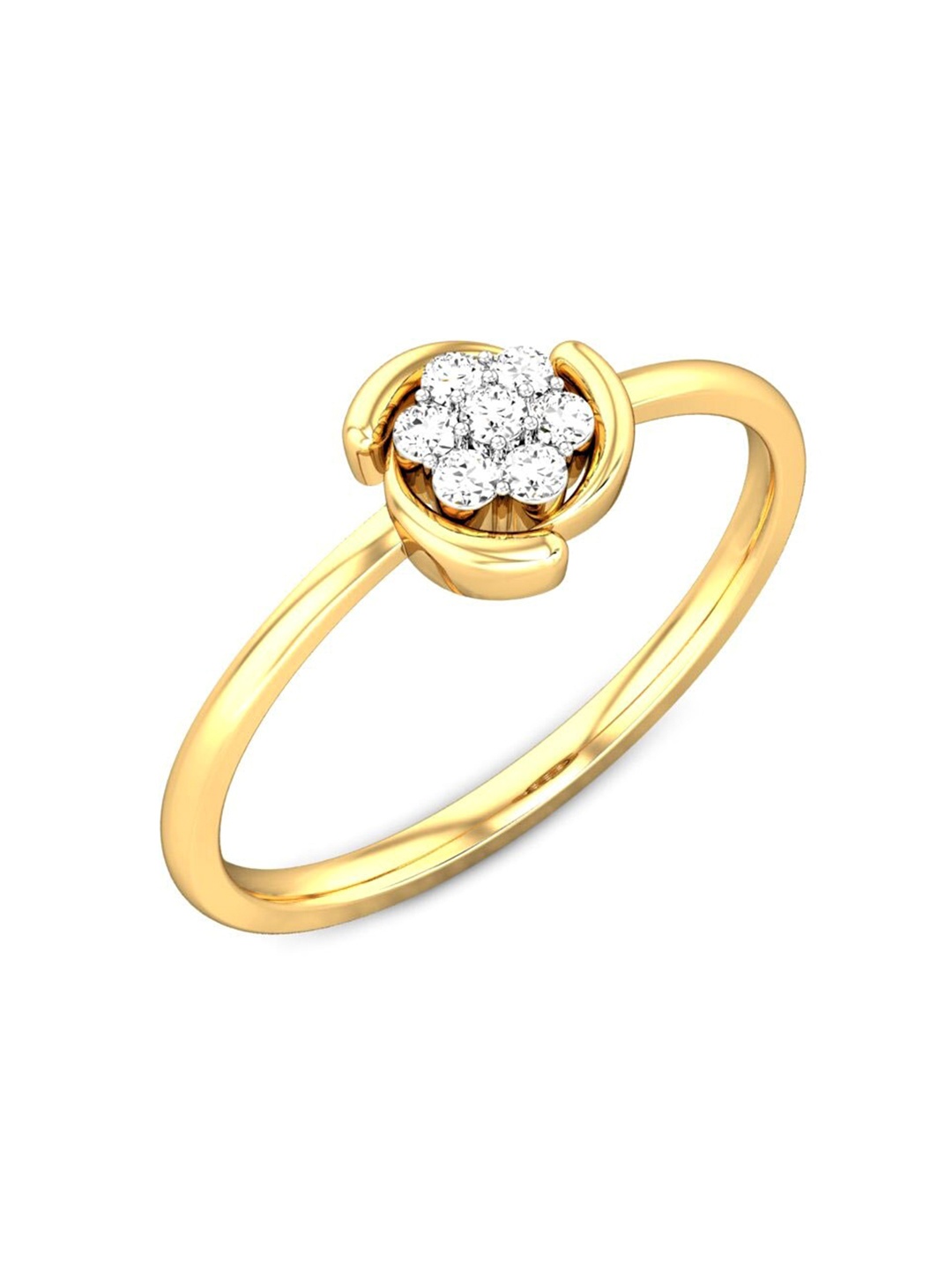 

CANDERE A KALYAN JEWELLERS COMPANY 22KT (916) Gold Cubic Zirconia Studded Ring-2.09 gm