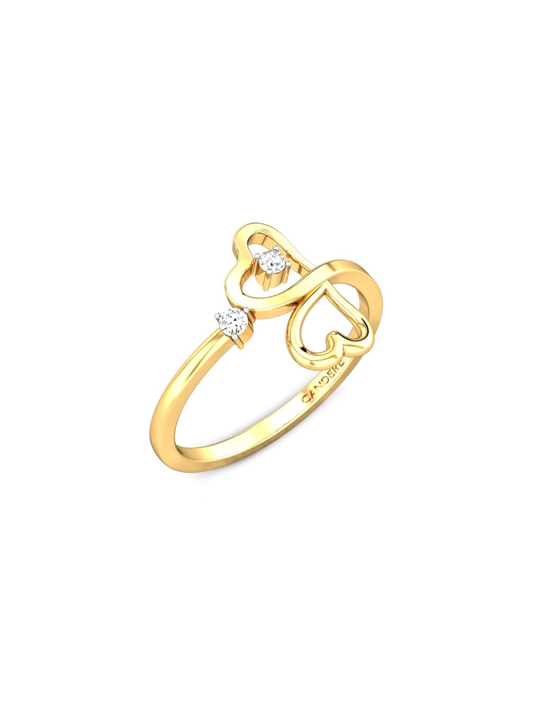 

CANDERE A KALYAN JEWELLERS COMPANY BIS Hallmark 18KT (750) Gold CZ Studded Ring-1.64gm
