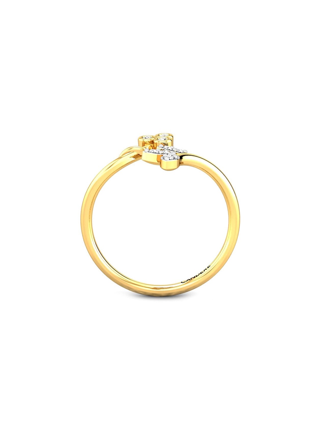 

CANDERE A KALYAN JEWELLERS COMPANY BIS Hallmark 18KT (750) Gold Finger Ring-1.8gm