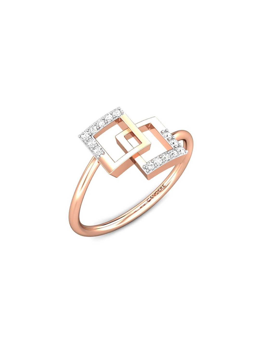 

CANDERE A KALYAN JEWELLERS COMPANY BIS Hallmark 18KT (750) Rose Gold Ring-1.54gm