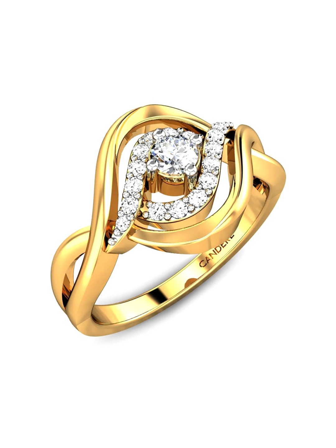 

CANDERE A KALYAN JEWELLERS COMPANY 18KT (750) Gold Finger Ring-4.08gm