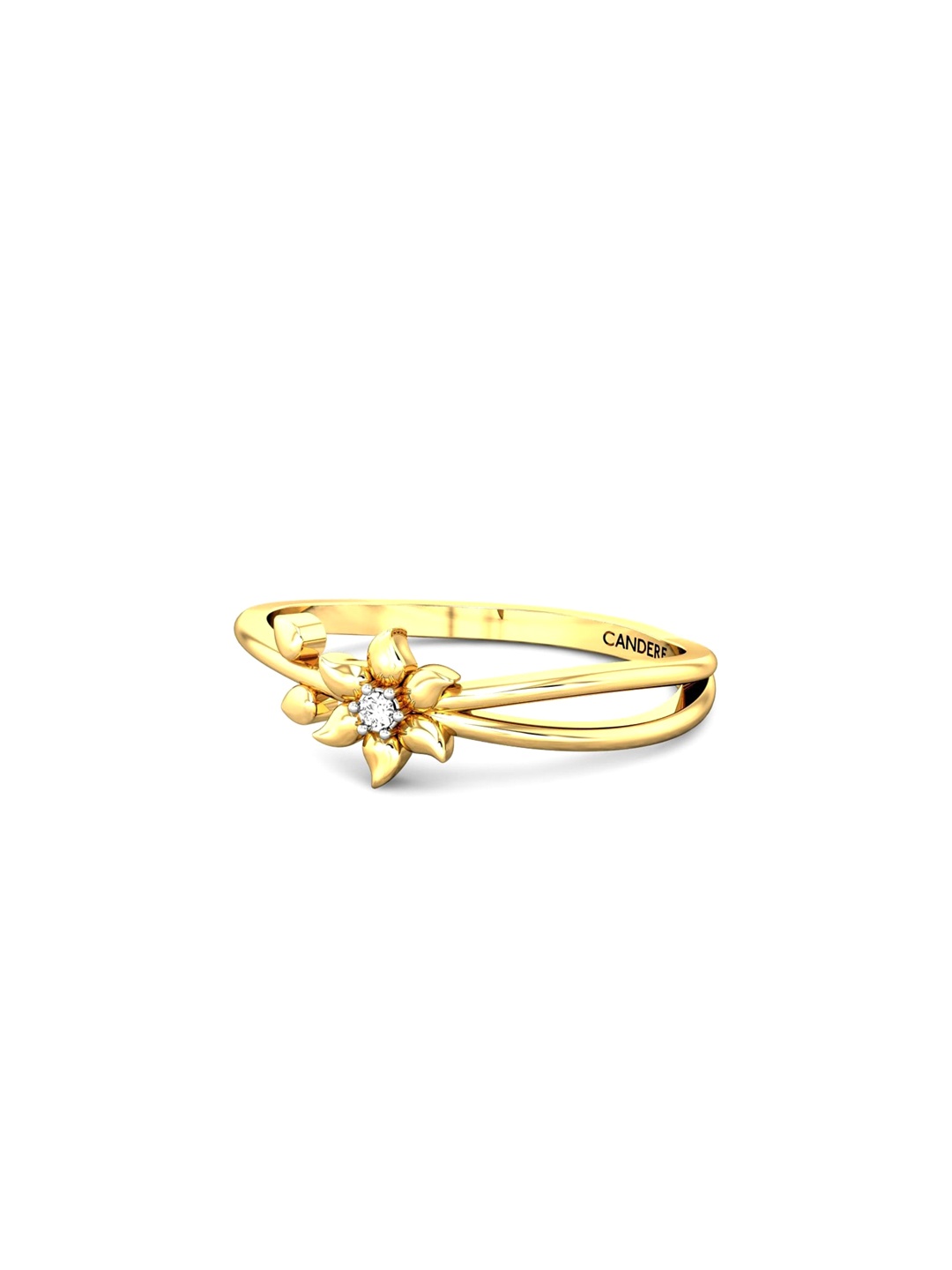 

CANDERE A KALYAN JEWELLERS COMPANY 22KT (916) Gold Cubic Zirconia Studded Ring- 2.42gm