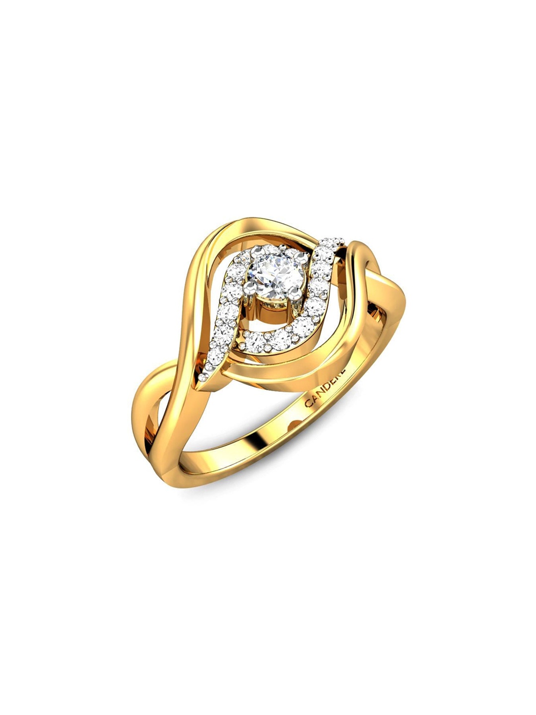 

CANDERE A KALYAN JEWELLERS COMPANY BIS Hallmark 18KT (750) Gold Finger Ring-4.18gm