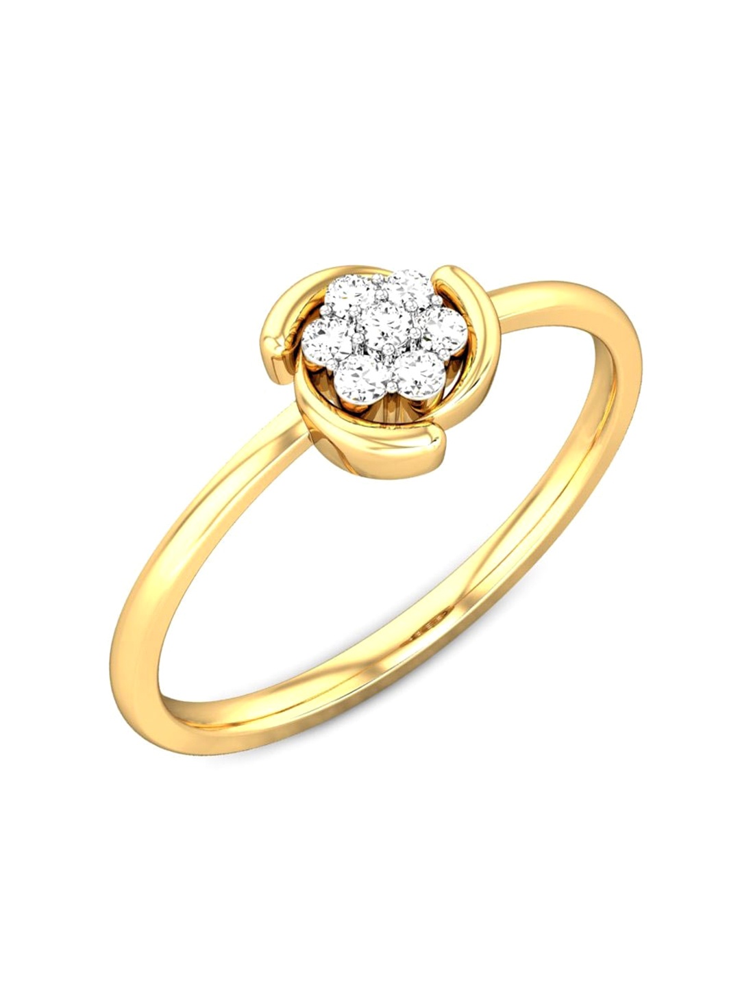 

CANDERE A KALYAN JEWELLERS COMPANY 22KT (916) Gold Cubic Zirconia Finger Ring-1.94 gm