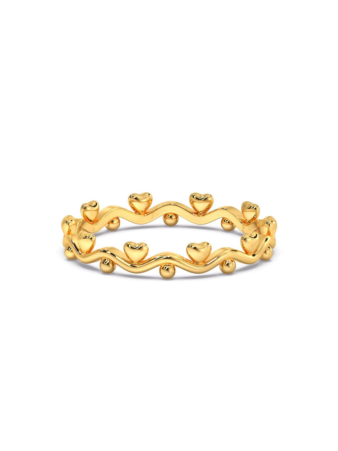 

CANDERE A KALYAN JEWELLERS COMPANY BIS Hallmark 14KT (585) Gold Finger Ring-1.23 gm