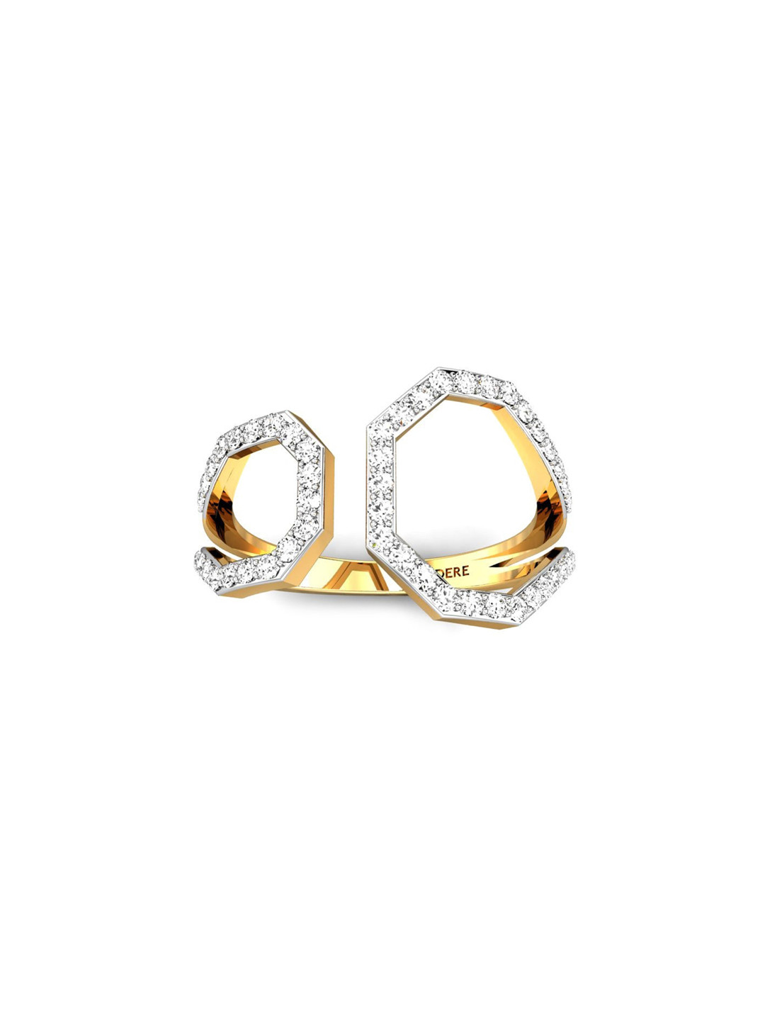 

CANDERE A KALYAN JEWELLERS COMPANY 22KT (916) Gold Cubic Zirconia Finger Ring-2.15 gm