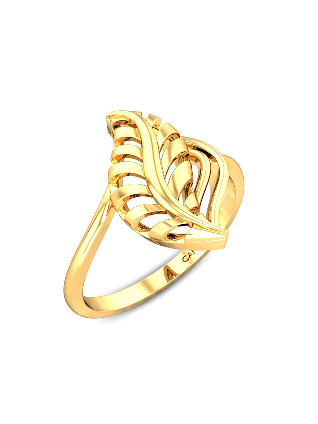 

CANDERE A KALYAN JEWELLERS COMPANY BIS Hallmark 18KT (750) Gold Finger Ring-2.66 gm