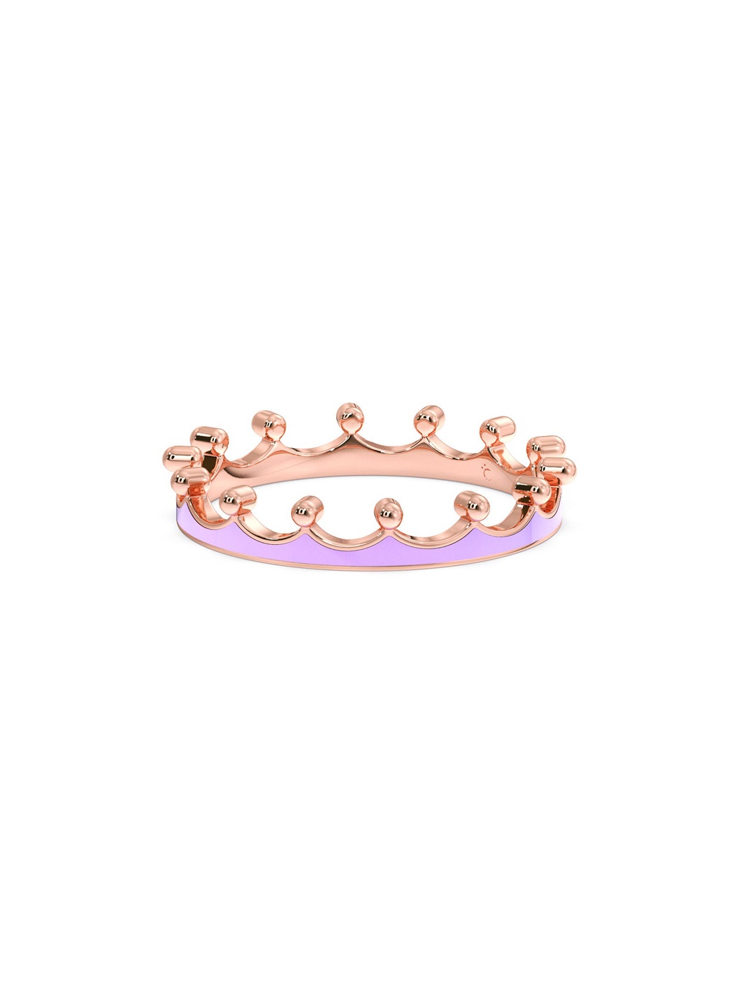 

CANDERE A KALYAN JEWELLERS COMPANY 14KT (750) Rose Gold Finger Ring-1.11gm