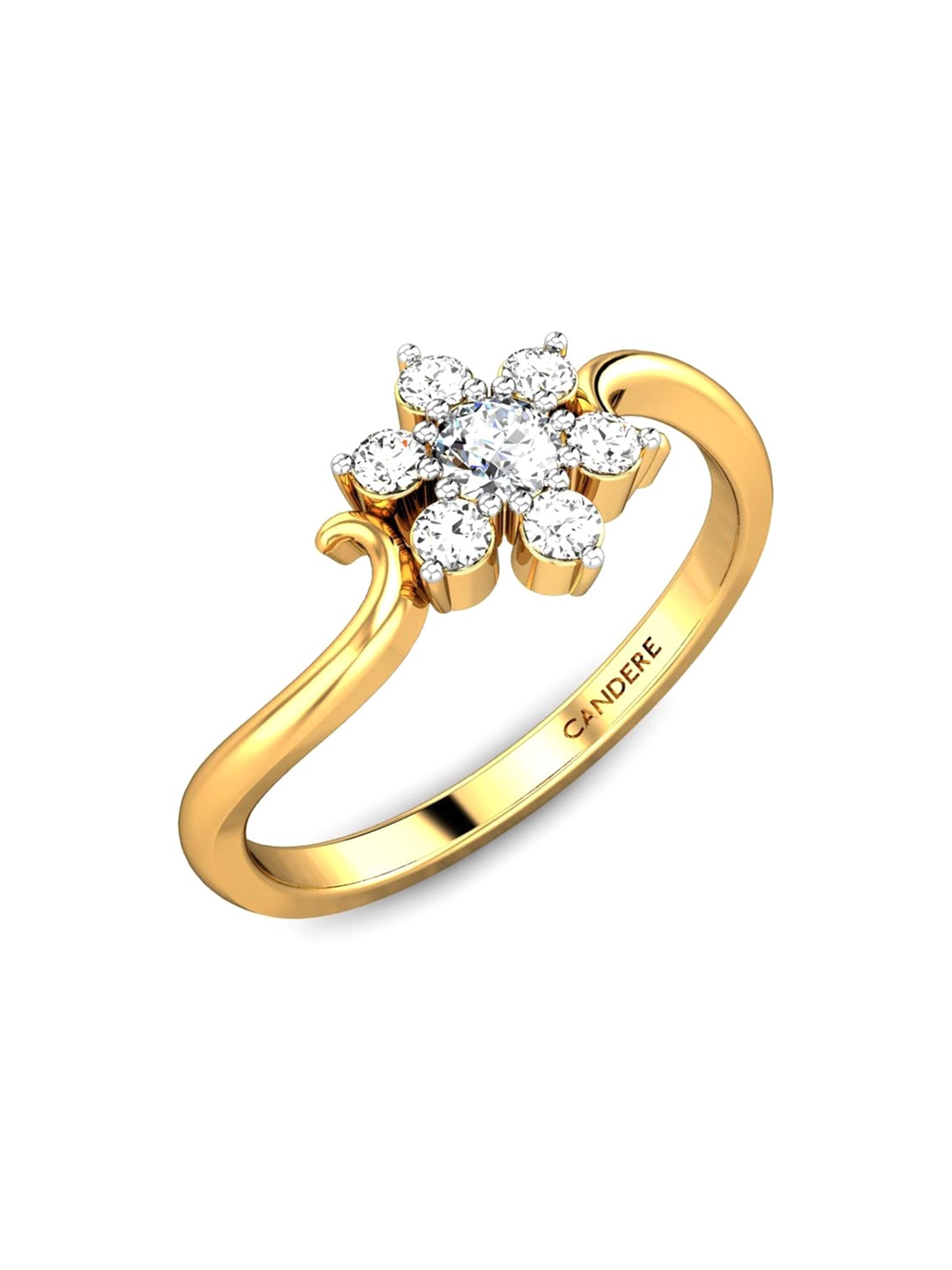 

CANDERE A KALYAN JEWELLERS COMPANY 22KT (916) Gold Finger Ring-2.4gm