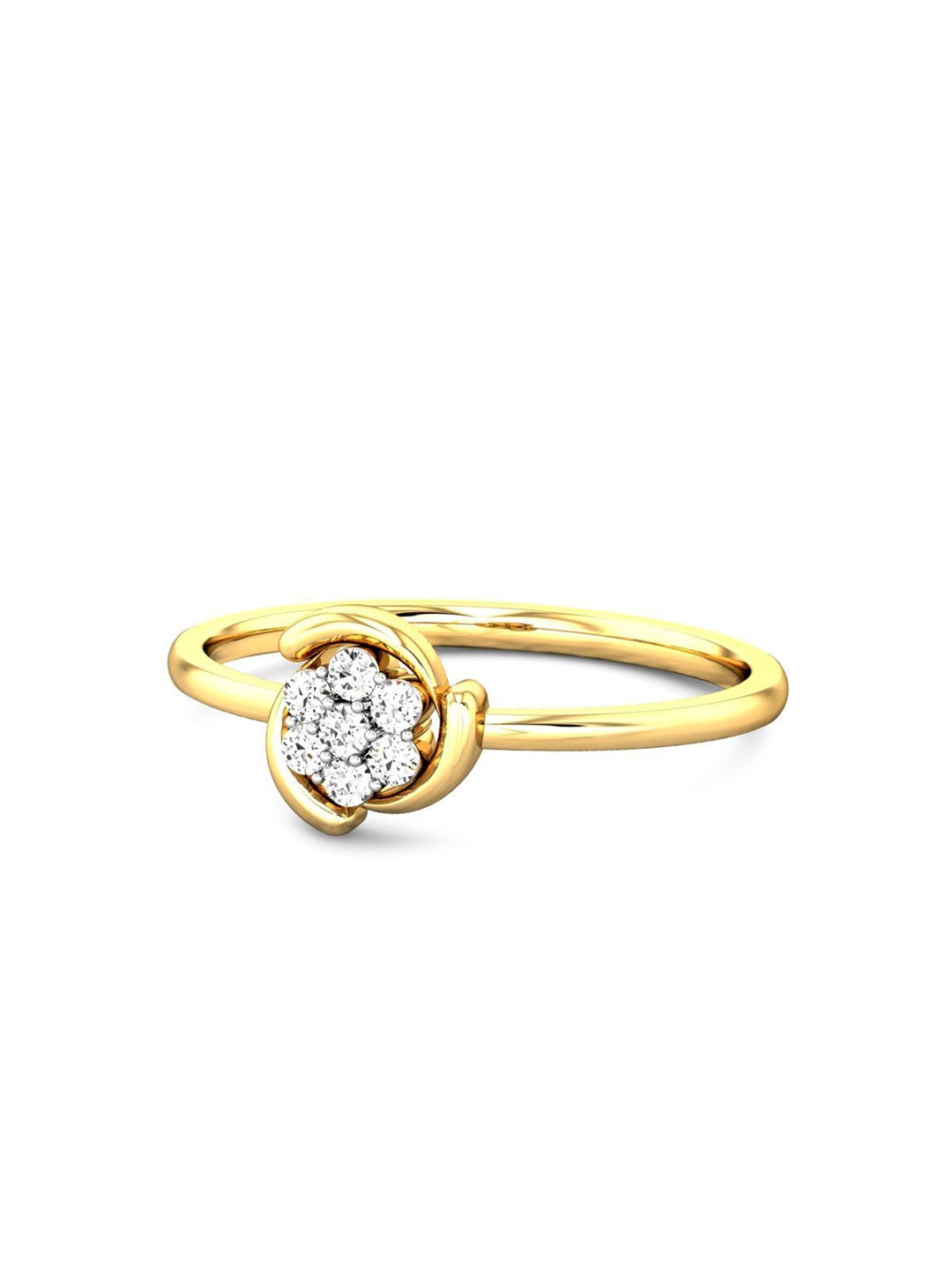 

CANDERE A KALYAN JEWELLERS COMPANY 22KT (916) Gold Cubic Zirconia Studded Ring-2.21 gm