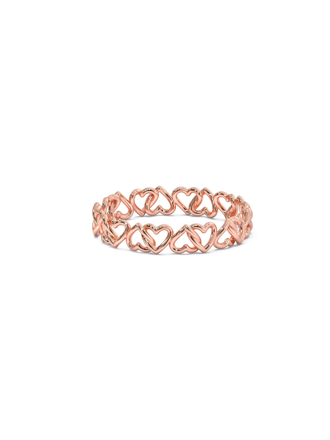 

CANDERE A KALYAN JEWELLERS COMPANY BIS Hallmark 18KT (750) Rose Gold Finger Ring-1.45 gm