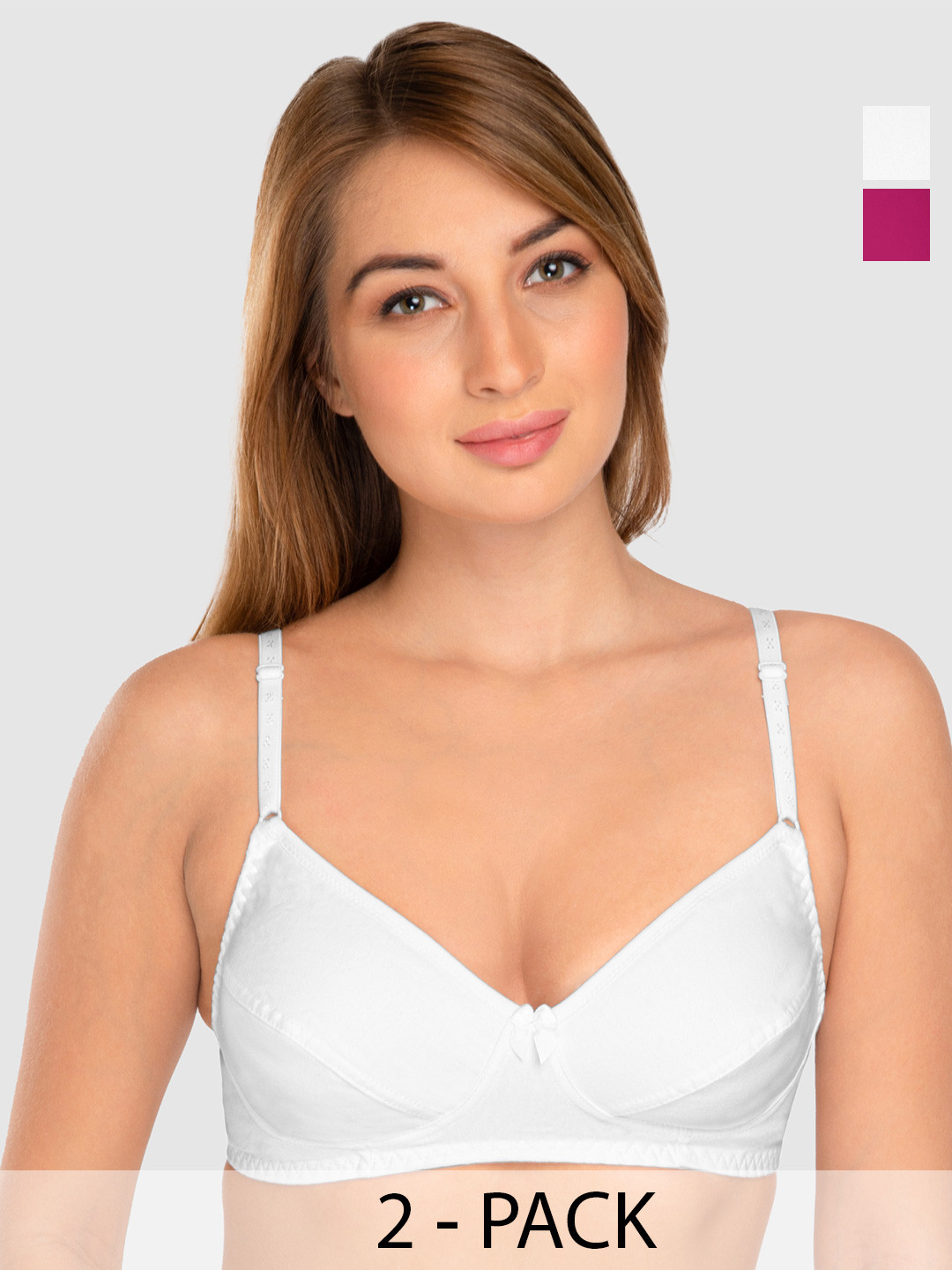 

Daisy Dee Full Coverage Non-Wired Super Support Cotton T-shirt Bra- All Day Comfort, Beige