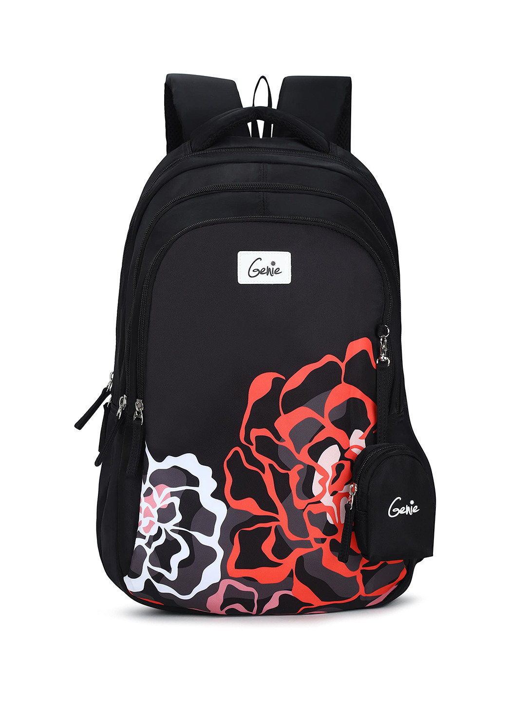 

Genie Girls Graphic Printed Backpack Up to 18 inch, Black