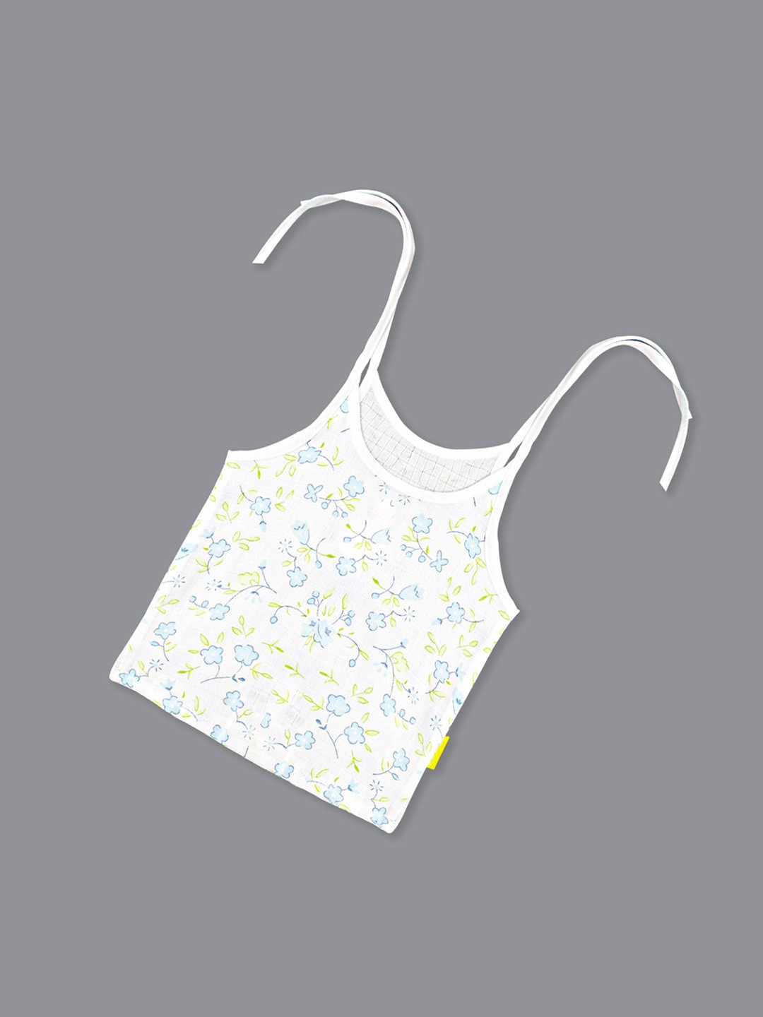 

Born Babies Infants Printed Organic Cotton Innerwear Vest, Blue