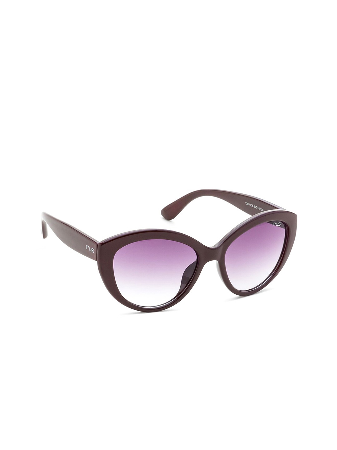 

IRUS by IDEE Women Cateye Sunglasses with UV Protected Lens IRS1205C2SG, Purple